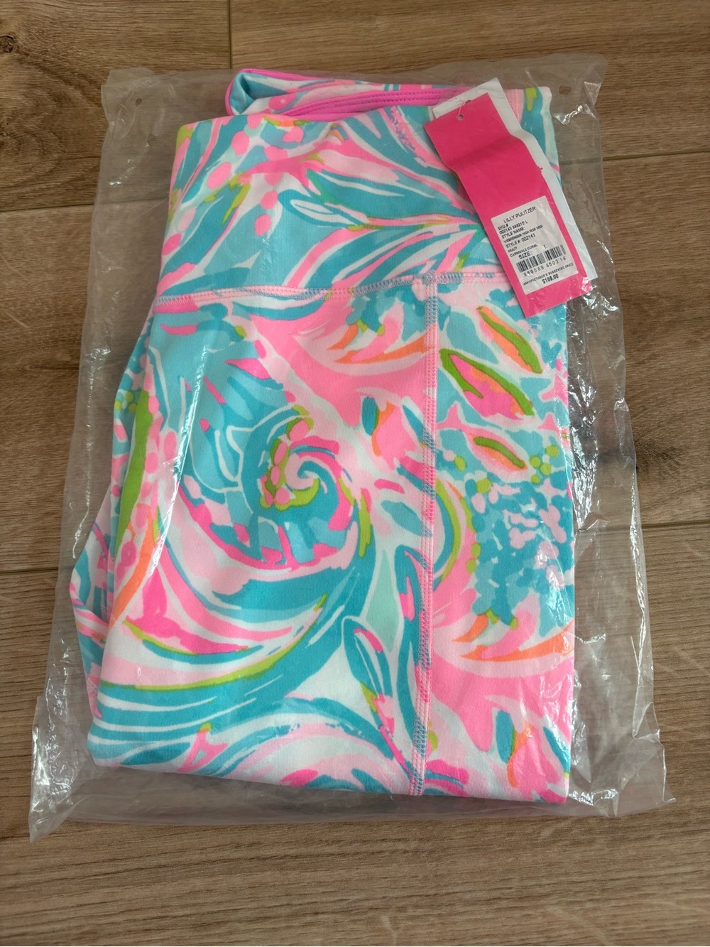 Lilly Pulitzer Luxletic Weekender High Rise Midi Legging Print Carnivale Coral